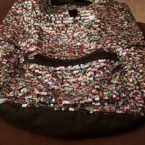 Justice glitter bookbag
